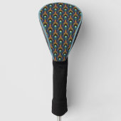 Optisch illusionair fractalenpatroon golfheadcover (Voorkant)