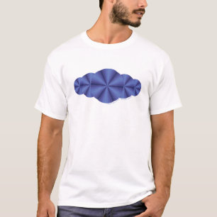 Optisch lichtblauw Kind en donkerrood Baby Shirt