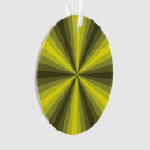 Optisch lichtgeel acrylOrnament Ornament (voorkant)
