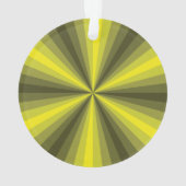 Optisch lichtgeel acrylOrnament Ornament (achterkant)