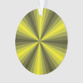 Optisch lichtgeel acrylOrnament Ornament (voorkant)