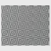 Optisch lichtpatroon cadeaupapier (Vlak)