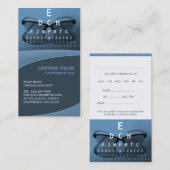 Optisch met afspraak Visitekaartje Afsprakenkaartje (Voorkant / Achterkant)