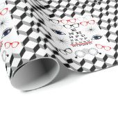 Optisch oogdiagram Ophthalmoloog Opticiaanse Patro Cadeaupapier (Rol Hoek)