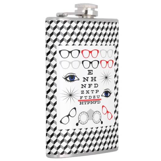 Optisch oogdiagram Ophthalmoloog Opticiaanse Patro Heupfles (Rechts)