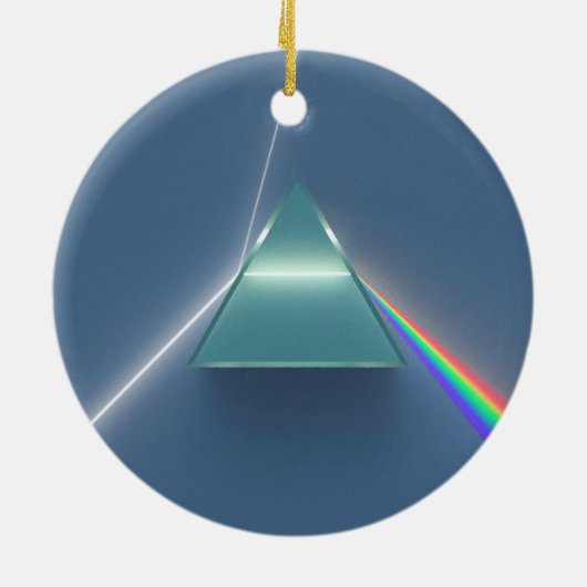 Optisch prisma reflecterend en reflecterend licht keramisch ornament (Achterkant)