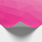 Optisch roze gradiënt Geometrisch netpatroon Cadeaupapier (Hoek)