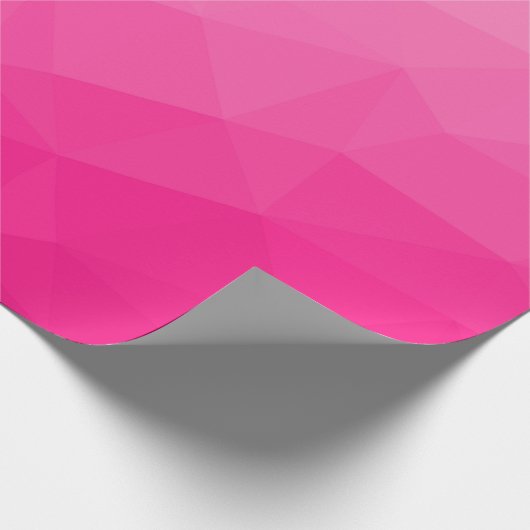 Optisch roze gradiënt Geometrisch netpatroon Cadeaupapier (Hoek)