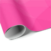Optisch roze gradiënt Geometrisch netpatroon Cadeaupapier (Rol Hoek)