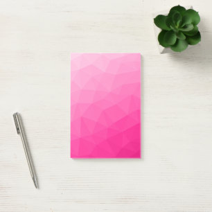 Optisch roze gradiënt Geometrisch netpatroon Post-it® Notes