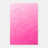Optisch roze gradiënt Geometrisch netpatroon Post-it® Notes (Voorkant)