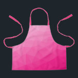 Optisch roze gradiënt Geometrisch netpatroon Schort<br><div class="desc">Elegant en coole driehoekgeometrische maas met warmroze gradiënt voor dames. roze,  warm roze,  mesh,  driehoeken,  patroon,  helder,  geometrisch,  koel,  roze net,  gradiënt,  geometrie,  kleurrijk,  kleurrijk,  roze geometrisch,  driehoekig</div>