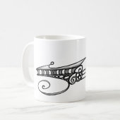 Optisch ruimteschip koffiemok (Voorkant links)