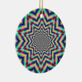 Optisch uitdagend Star-Ornament Keramisch Ornament (Rechts)
