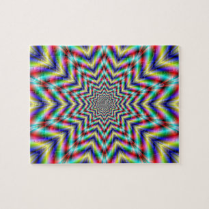 Optisch uitdagende Star Puzzle Legpuzzel
