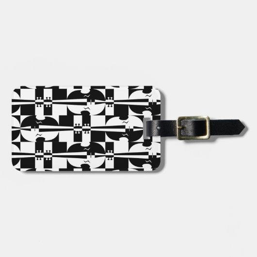 Optisch-violinverlichting Bagagelabel (Voorkant horizontaal)