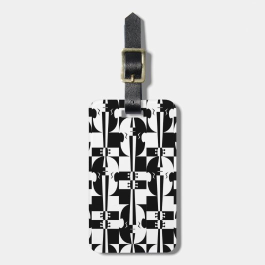 Optisch-violinverlichting Bagagelabel (Voorkant verticaal)