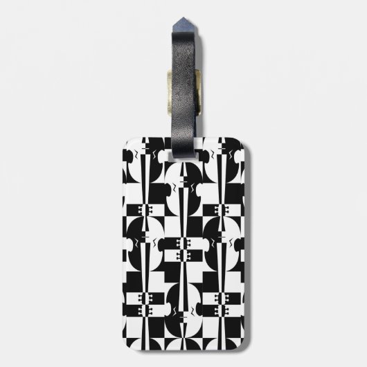 Optisch-violinverlichting Bagagelabel (Achterkant verticaal)