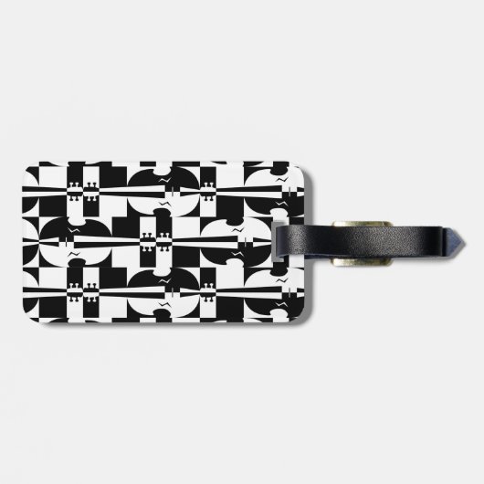 Optisch-violinverlichting Bagagelabel (Achterkant horizontaal)