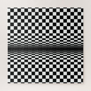 optisch zwart wit contrast legpuzzel