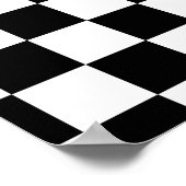 optisch zwart wit contrast poster (Hoek)