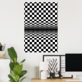 optisch zwart wit contrast poster (Thuiskantoor)