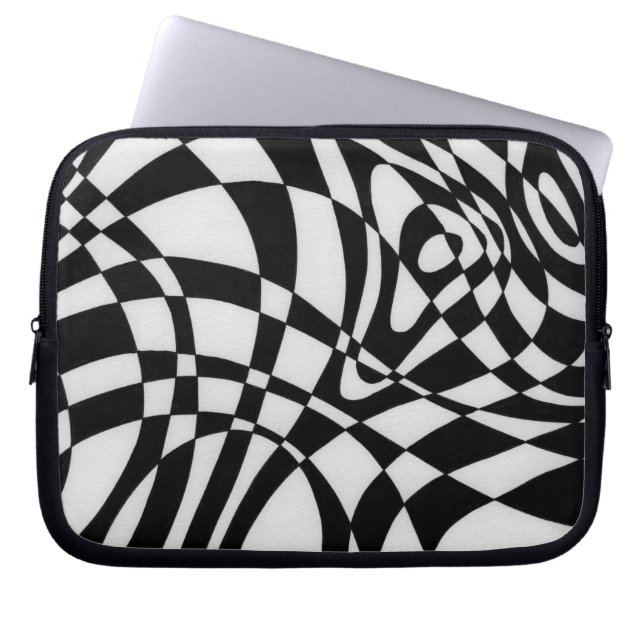 Optische #1 door Michael Moffa Laptop Sleeve (Voorkant)
