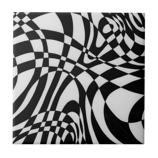 Optische #1 door Michael Moffa Tegeltje (Voorkant)