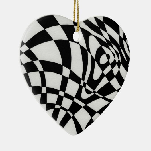 Optische #1a door Michael Moffa Keramisch Ornament (Rechts)