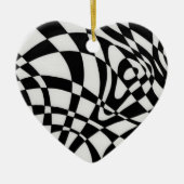 Optische #1a door Michael Moffa Keramisch Ornament (Voorkant)