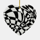 Optische #1a door Michael Moffa Keramisch Ornament (Achterkant)