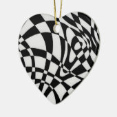 Optische #1a door Michael Moffa Keramisch Ornament (Links)