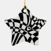 Optische #1a door Michael Moffa Keramisch Ornament (Voorkant)