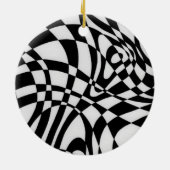 Optische #1a door Michael Moffa Keramisch Ornament (Achterkant)