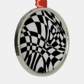Optische #1a door Michael Moffa Metalen Ornament (Rechts)