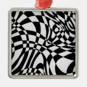 Optische #1a door Michael Moffa Metalen Ornament