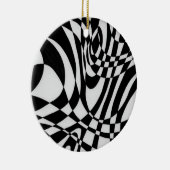 Optische #1b door Michael Moffa Keramisch Ornament (Rechts)