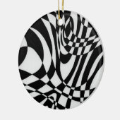 Optische #1b door Michael Moffa Keramisch Ornament (Links)