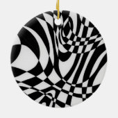 Optische #1b door Michael Moffa Keramisch Ornament (Achterkant)