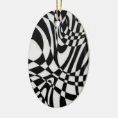 Optische #1b door Michael Moffa Keramisch Ornament (Links)