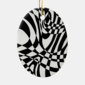 Optische #1b door Michael Moffa Keramisch Ornament (Achterkant)