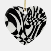 Optische #1b door Michael Moffa Keramisch Ornament (Achterkant)