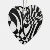 Optische #1b door Michael Moffa Keramisch Ornament (Links)