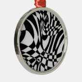 Optische #1b door Michael Moffa Metalen Ornament (Rechts)