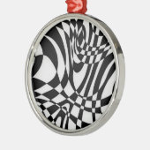 Optische #1b door Michael Moffa Metalen Ornament (Links)