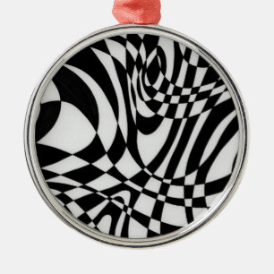 Optische #1b door Michael Moffa Metalen Ornament