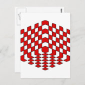 Optische 3D-schuif Briefkaart (Voorkant / Achterkant)