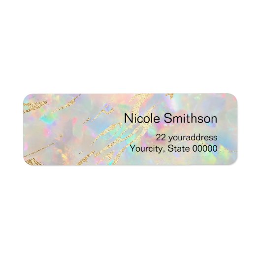 optische achtergrondlabels etiket (Voorkant)