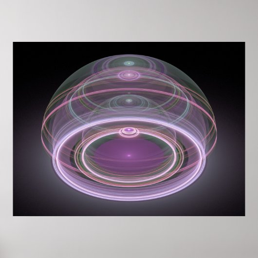 Optische artikel 3D Grand Julian Fractal 08 Poster (Voorkant)