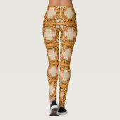 optische barokafdruk leggings (Achterkant)